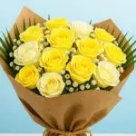 Yellow and White Victory Bouquet 2 04 64