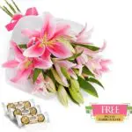 Treasured Pink Lilies
