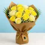 Yellow and White Victory Bouquet 1 Yellow and White Victory Bouquet