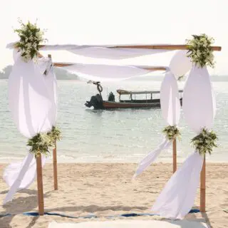 Floral Arch-Bamboo Stick