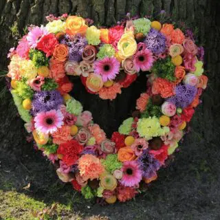 Heart Shape Mix Flowers