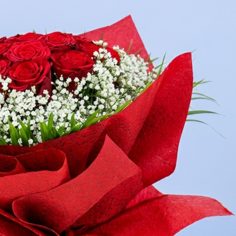 red-roses-bouquet-with-chocolate-03 red roses bouquet with chocolate 03