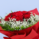 Bouquet of red roses with Chocolate 4 red-roses-bouquet-with-chocolate-04