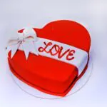 Heart Fondant Chocolate Cake 1 C3 - 001