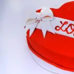 Heart Fondant Chocolate Cake 2 C3 - 003
