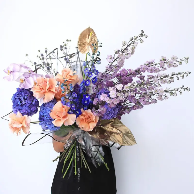 Mauve Exotic Bouquet (1) Mauve Exotic Bouquet by Black Tulip Flowers