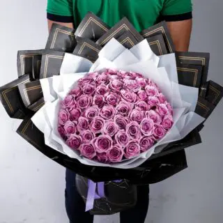 Purple Majesty bouquet by Black Tulip Flowers.