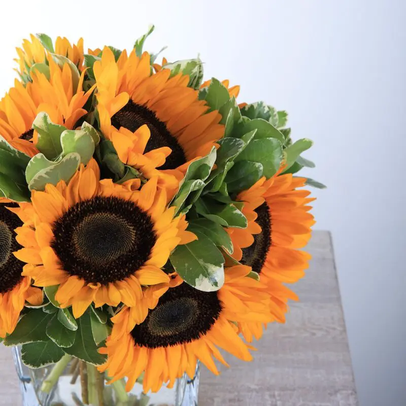 Shining Centerpiece (2) Shining Centerpiece with sunflowers by Black Tulip Flowers