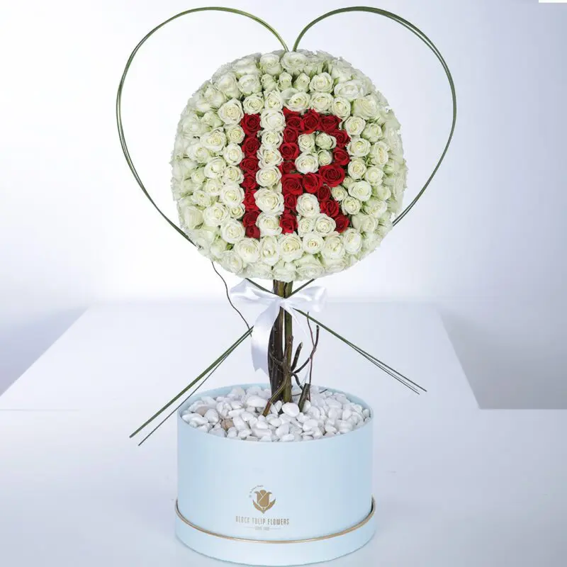 White Couple (1) White Couple Bouquet by Black Tulip Flowers