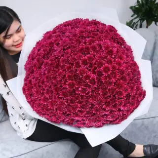 large Chrysanthemum Purple bouquet