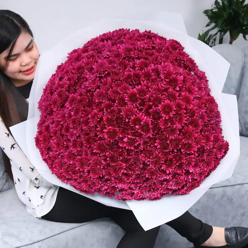 Passionate Chrysanthemum Purple (1) large Chrysanthemum Purple bouquet