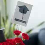 Round Graduation Hat Flower Arrangement 5 011