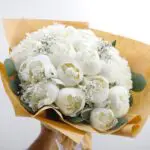 White Peonies Bouquet 2 003