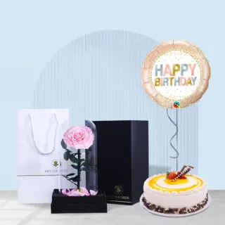 Forever Rose and Birthday Cake