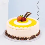 White Lilies with Cakes for Birthday 2 04 82