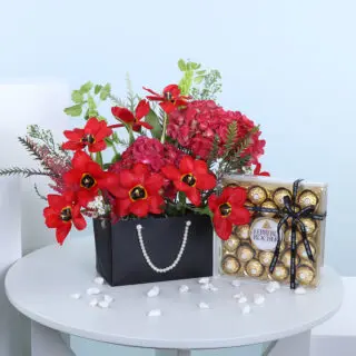 Delicate love of Joy with Ferrero