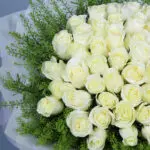 Pure White Rose Bliss Bouquet 5 05
