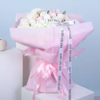 Heavenly Peony Cascade Bouquet