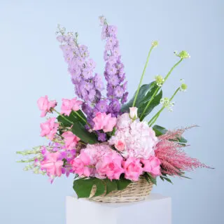 Rose and Hydrangea Basket