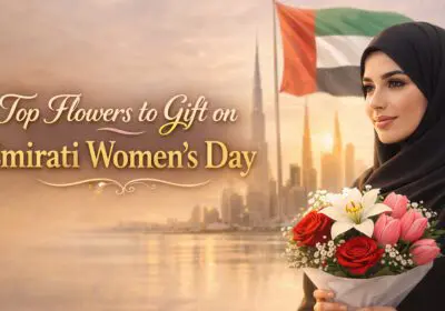 Elegant flower bouquet for Emirati Women’s Day celebration honoring women in the United Arab Emirates