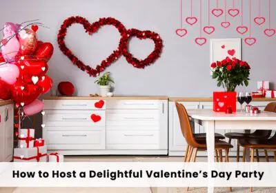 home decorated with valentine day decoration