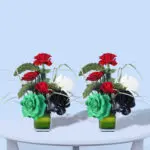 Roses in Glass Vase 1 three-roses-in-glass-vase
