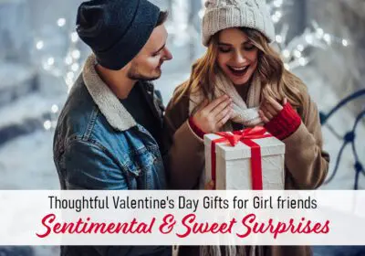 A collection of thoughtful Valentine's Day gifts, including cards, chocolates, and personalized items for friends.