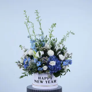count down new year flower box