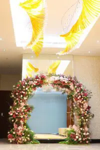 Wedding Flower Decoration 17 dense floral wedding arch 1