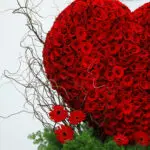 Romantic Rose Heart with Orchids 2 02