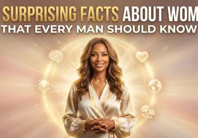 A visual representation of 20 surprising facts about women, aimed at educating men on important insights and perspectives.