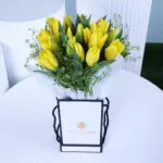 Golden Bloom Box 1 yellow tulips