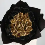 Black and Gold Rose Bouquet 4 03
