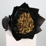 Black and Gold Rose Bouquet 1 black-gold-rose-bouquet