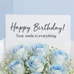 Two-Tone Blue Rose Birthday Bouquet 2 02 70
