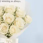 Cream Rose Birthday Bouquet (10 Roses) 3 03 77