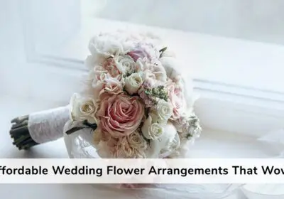 Elegant and budget-friendly wedding flower arrangements featuring roses, greenery, and seasonal blooms, beautifully styled to create a stunning and memorable look.