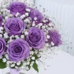 Royal Purple Roses in Vase 2 2