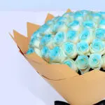 Blue Painted Roses Bouquet 4 3