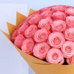 Double Pink Roses Bouquet 4 3