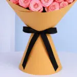 Double Pink Roses Bouquet 2 5