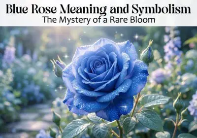 Blue rose in full bloom symbolizing mystery and rare beauty