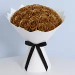 Luxe Gold Rose Bouquet 1 gold-painted-rose-bouquet