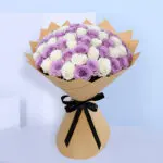 Purple Dream Bouquet 1 purple-white-rose-bouquet