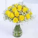 20 Yellow Roses in Vase 1 yellow-rose-vase