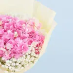 Pink Hydrangea Bouquet & Cake 4 04