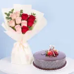 Celebration Combo 1 Pink-red-rose-cake-combo-01