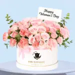 "Celebrating Her" Flower Box 1 pink-flower-box-Womens-day-01