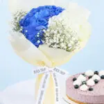 Hydrangea Cake Duo 2 white-blue-hydrangea-bouquet-cake-02