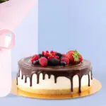 Joyful Pink Gerbera & Cake 2 02